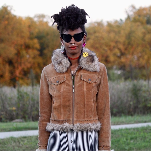 COPY - Penny Lane Coat, Vintage, Shearling Studded - Picture 2 of 9